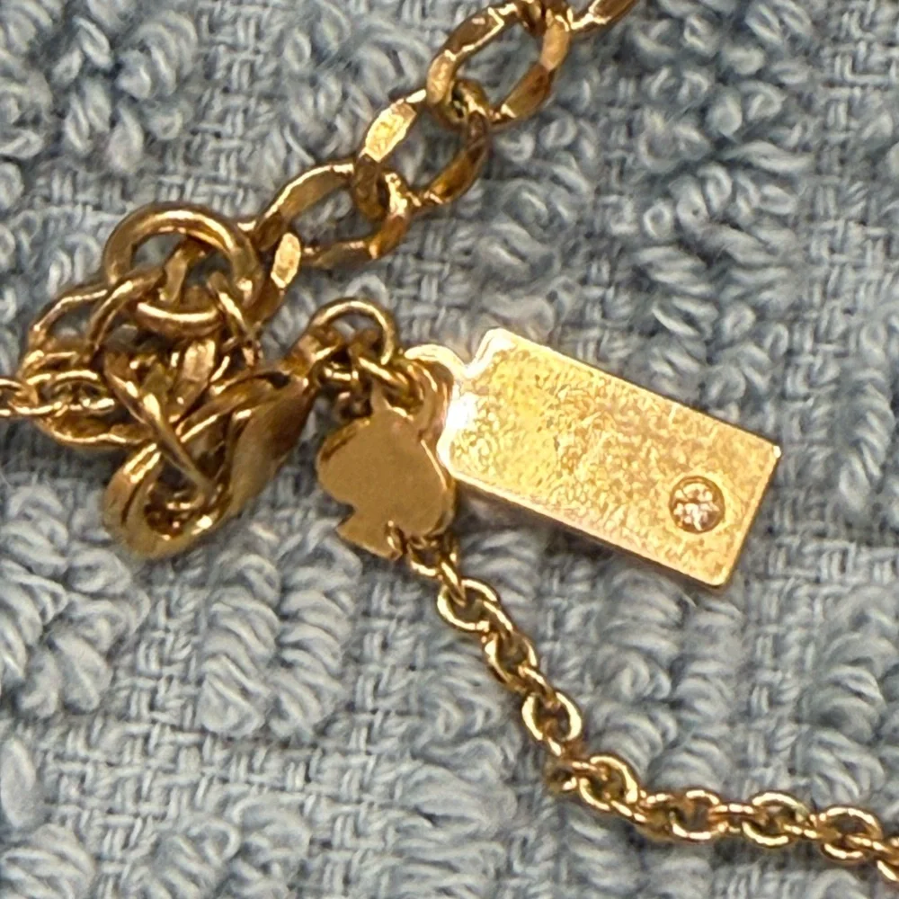 Kate Spade Bow Necklace- Gold - Picture 5 of 5